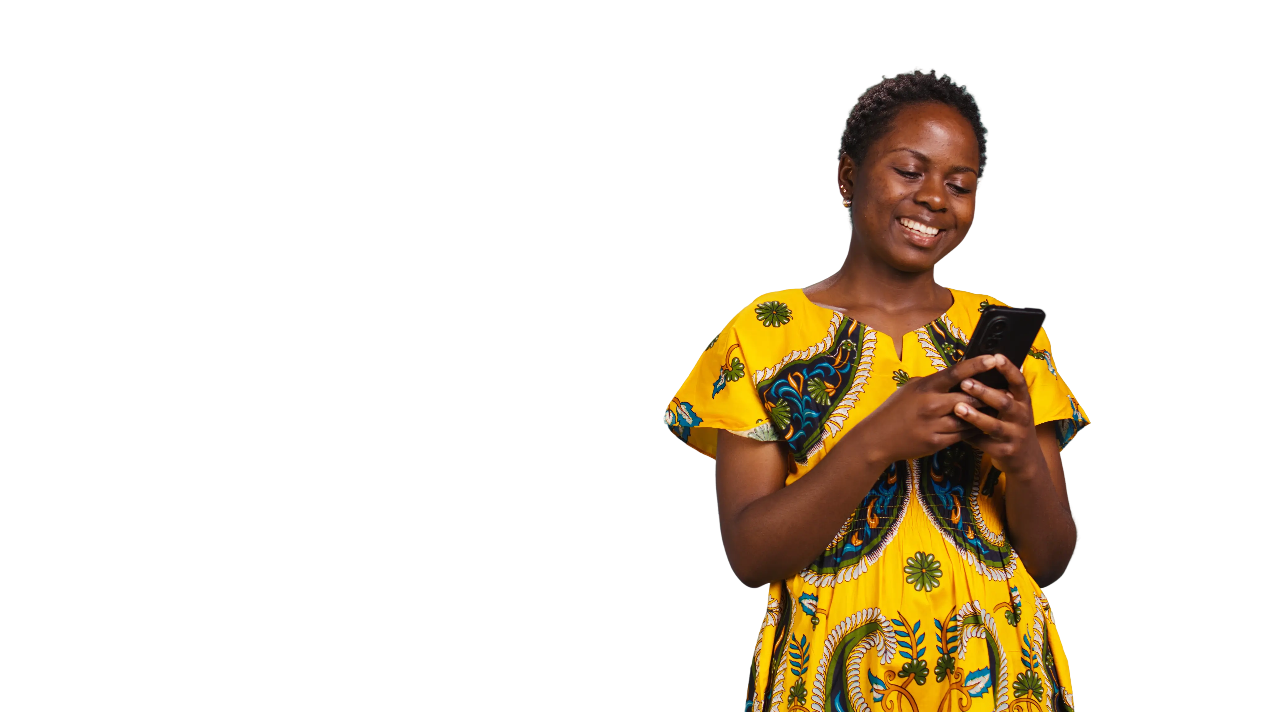 woman using self service image